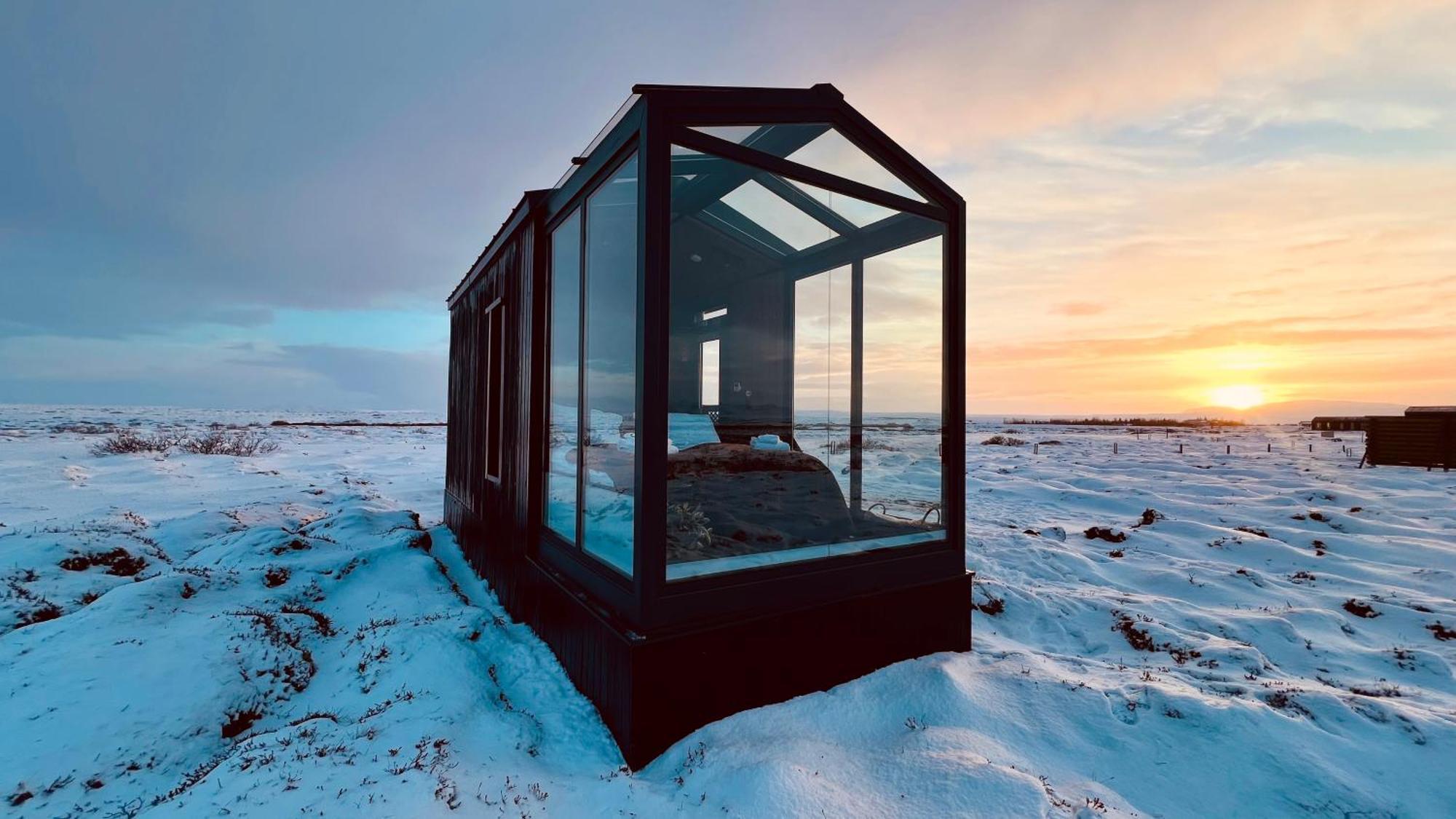 Tiny Glass Lodge Experience The Nature Selfoss Kültér fotó